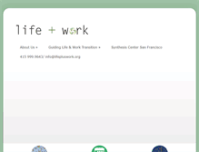 Tablet Screenshot of lifepluswork.com